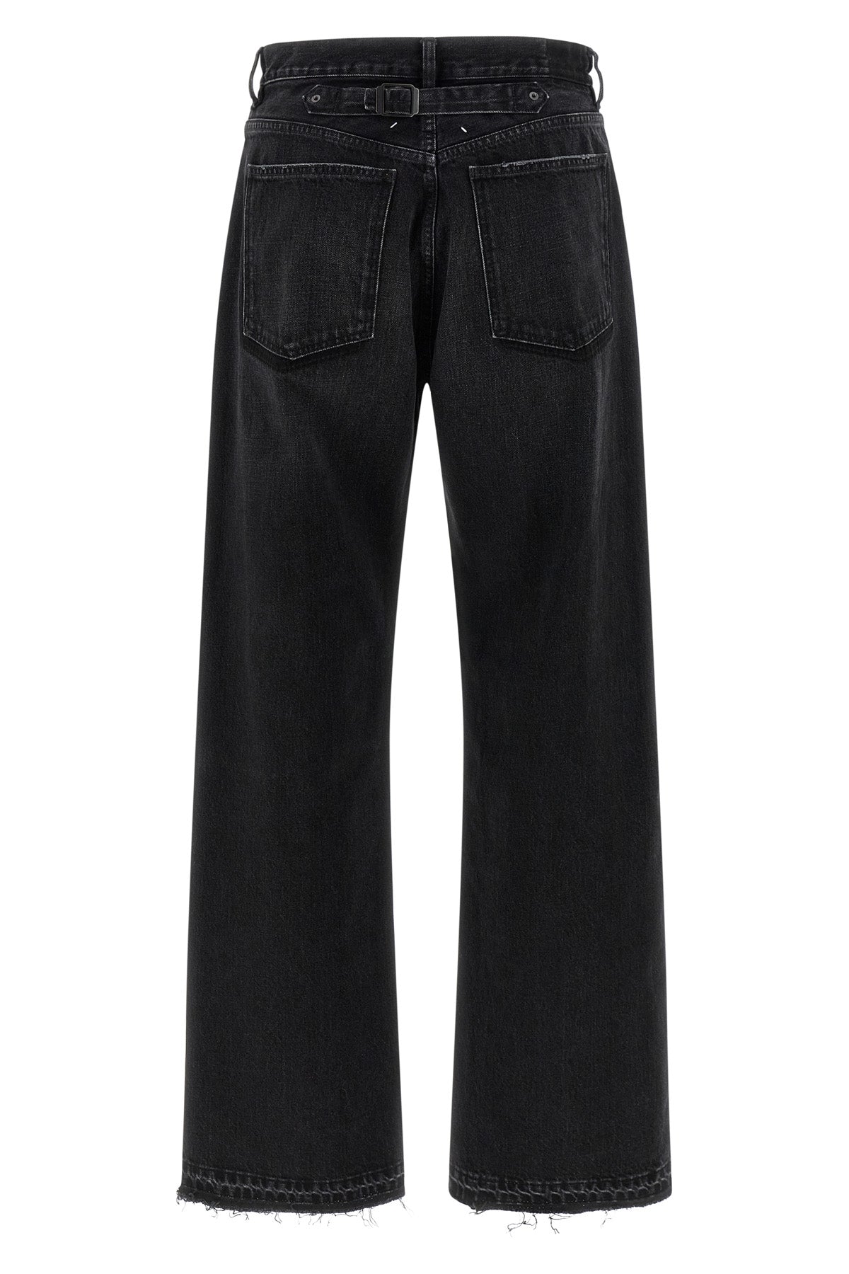 faded-effect japanese cotton denim jeans made