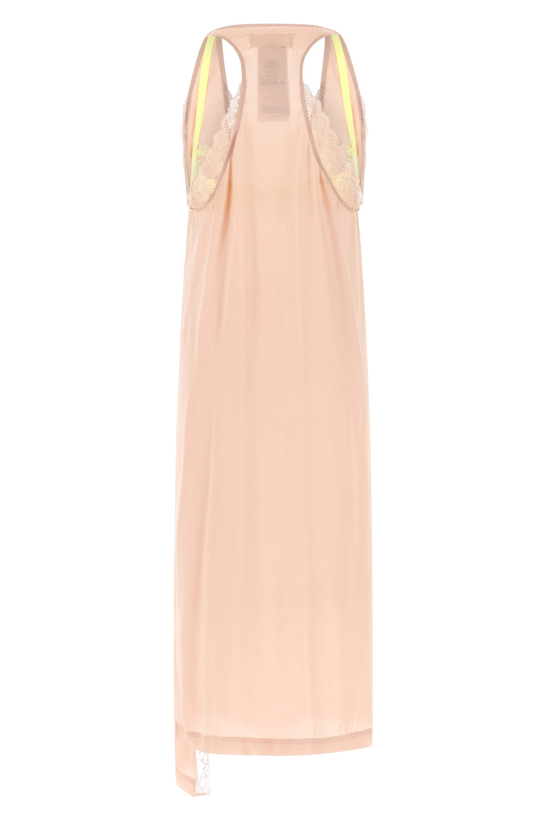 MAISON MARGIELA 38 the maison margiela silk lace slip midi dress redefines the codes of deconstruct