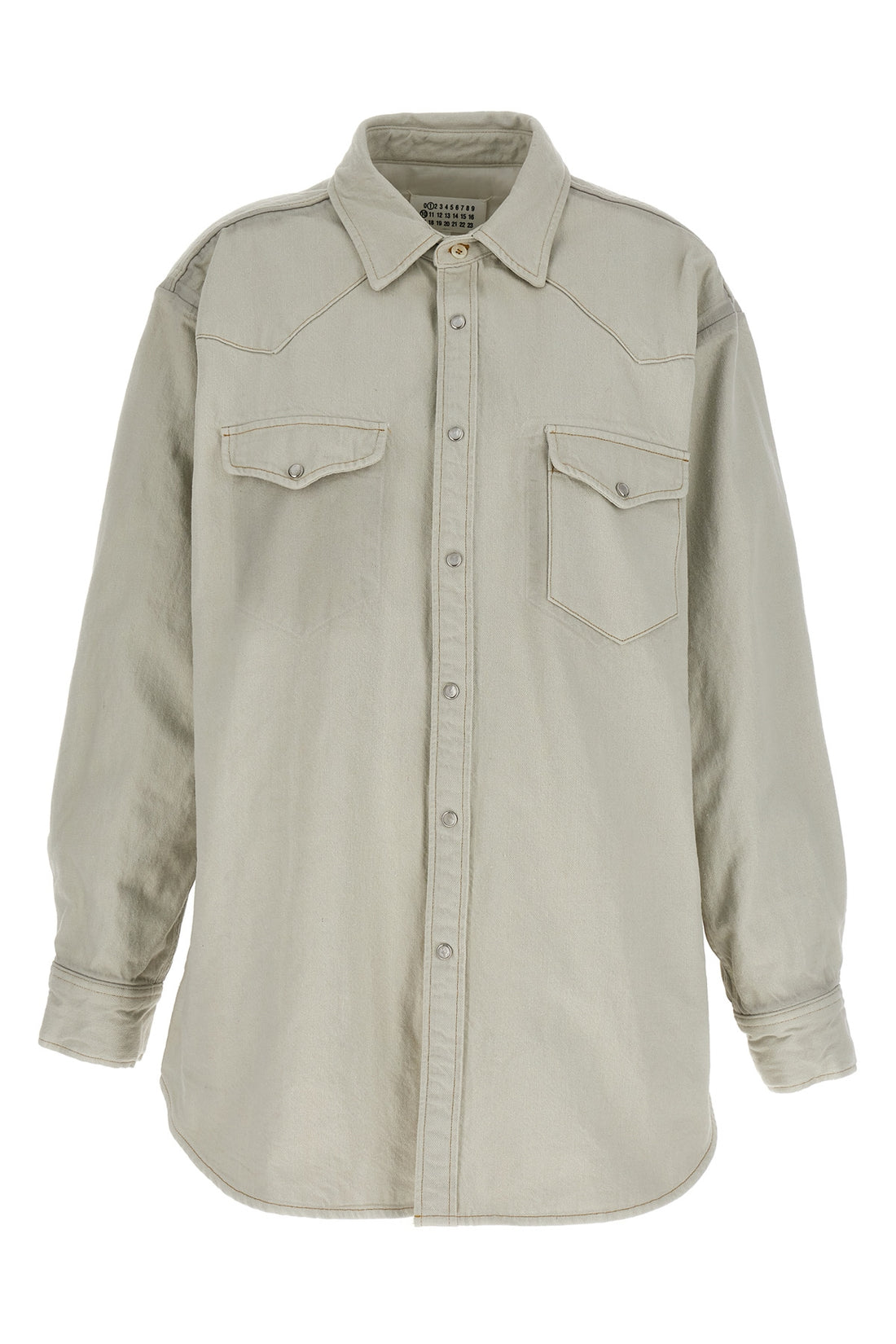 MAISON MARGIELA 38 padded cotton denim overshirt