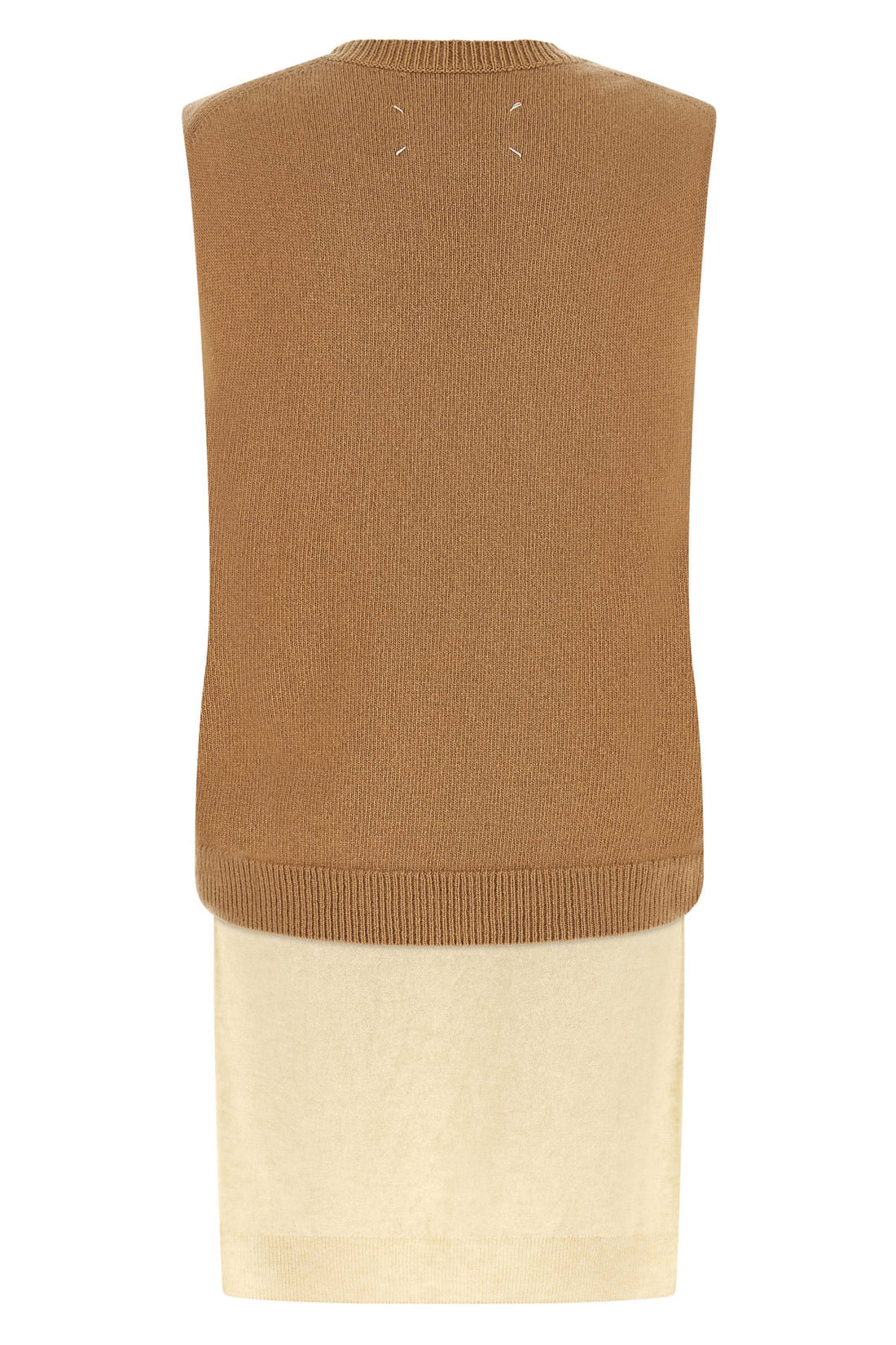 MAISON MARGIELA M the maison margiela memory of knitted vest features a complex trompe loeil co