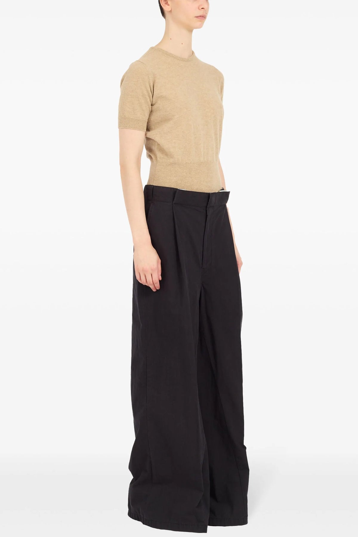 cotton blend trousers