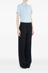 tailored trousers in herringbone blend