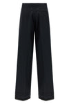 tailored trousers in herringbone blend