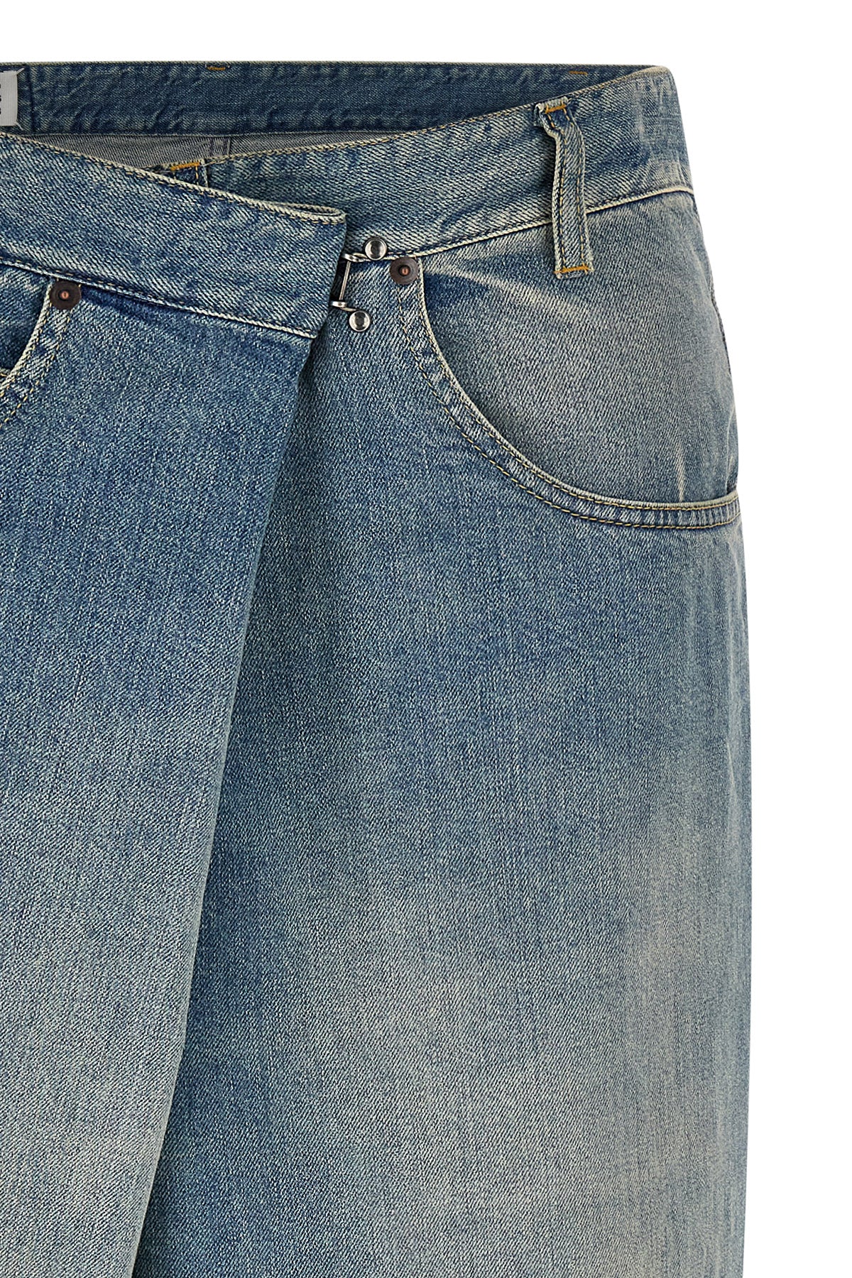 maison margiela jeans redefine the codes of denim through a deconstructed and in