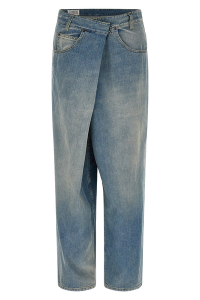 maison margiela jeans redefine the codes of denim through a deconstructed and in