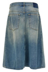 maison margiela midi skirt reinterprets the codes of workwear through a sophisti
