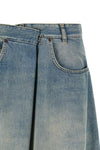 maison margiela midi skirt reinterprets the codes of workwear through a sophisti
