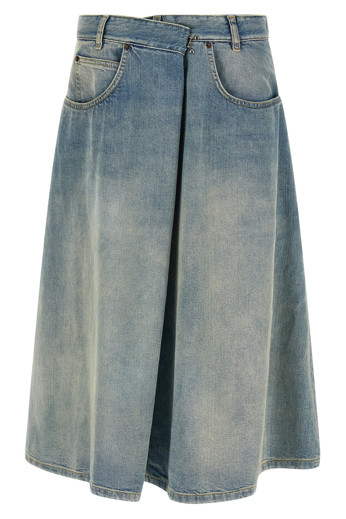 MAISON MARGIELA 38 maison margiela midi skirt reinterprets the codes of workwear through a sophisti