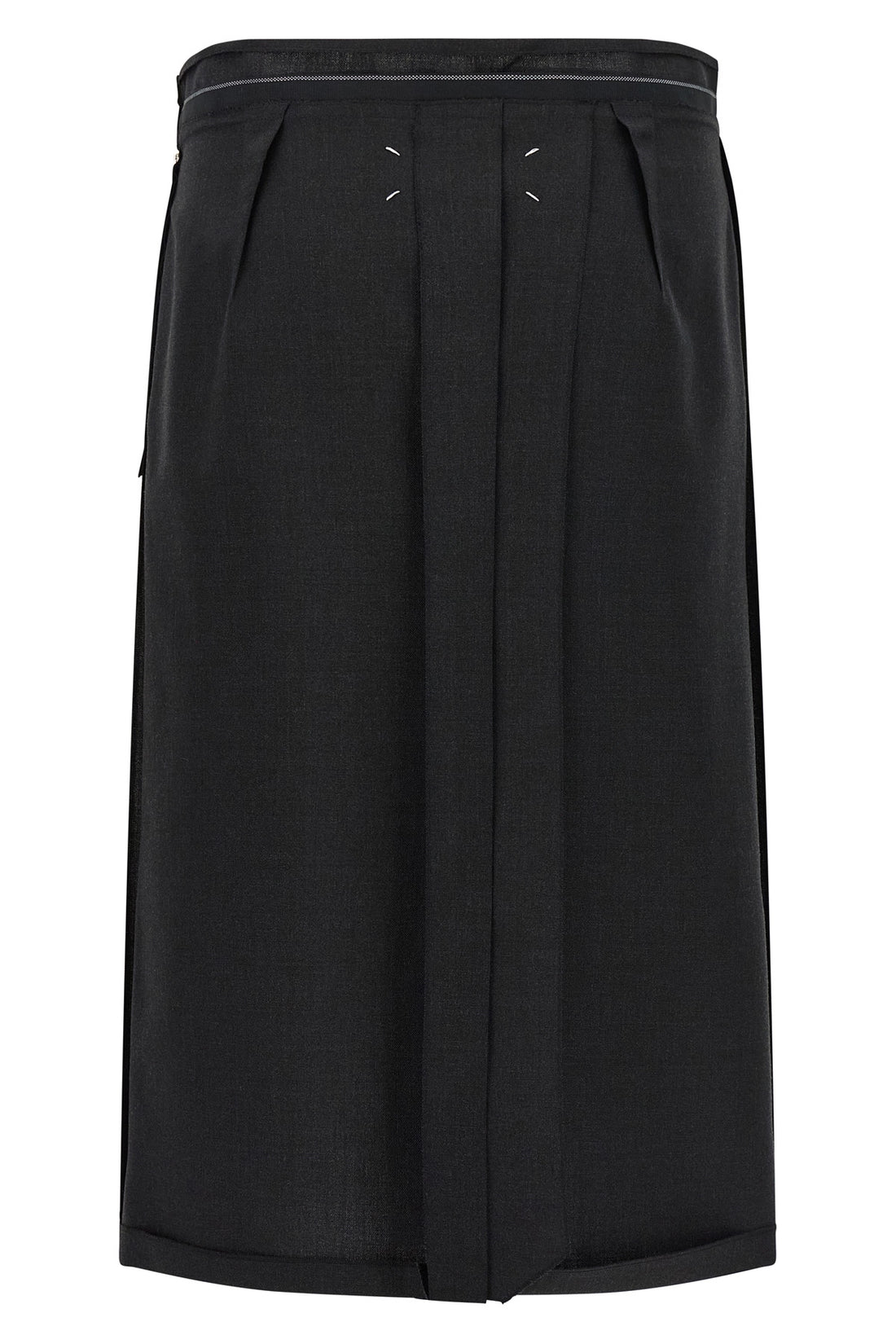 MAISON MARGIELA 38 maison margielas midi skirt in pure virgin wool reinterprets the codes of class