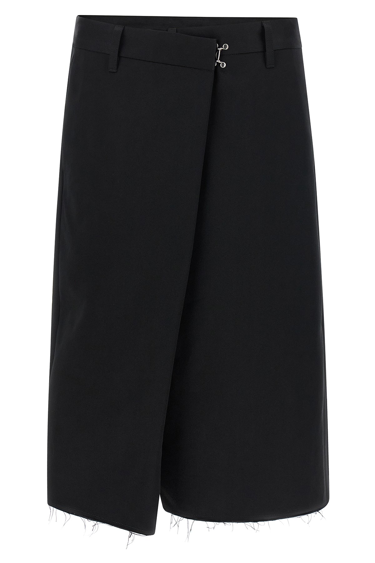maison margiela bermuda shorts redefine codes through an asymmetrical constructi