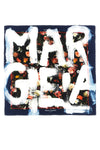 maison margiela square scarf is made of pure fluid silk