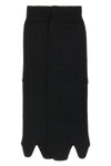 maison margielas black wool blend socks redefine the daily accessory through th