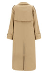 light double-breasted trench coat in light cotton twill
