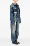 stonewashed cotton denim jacket