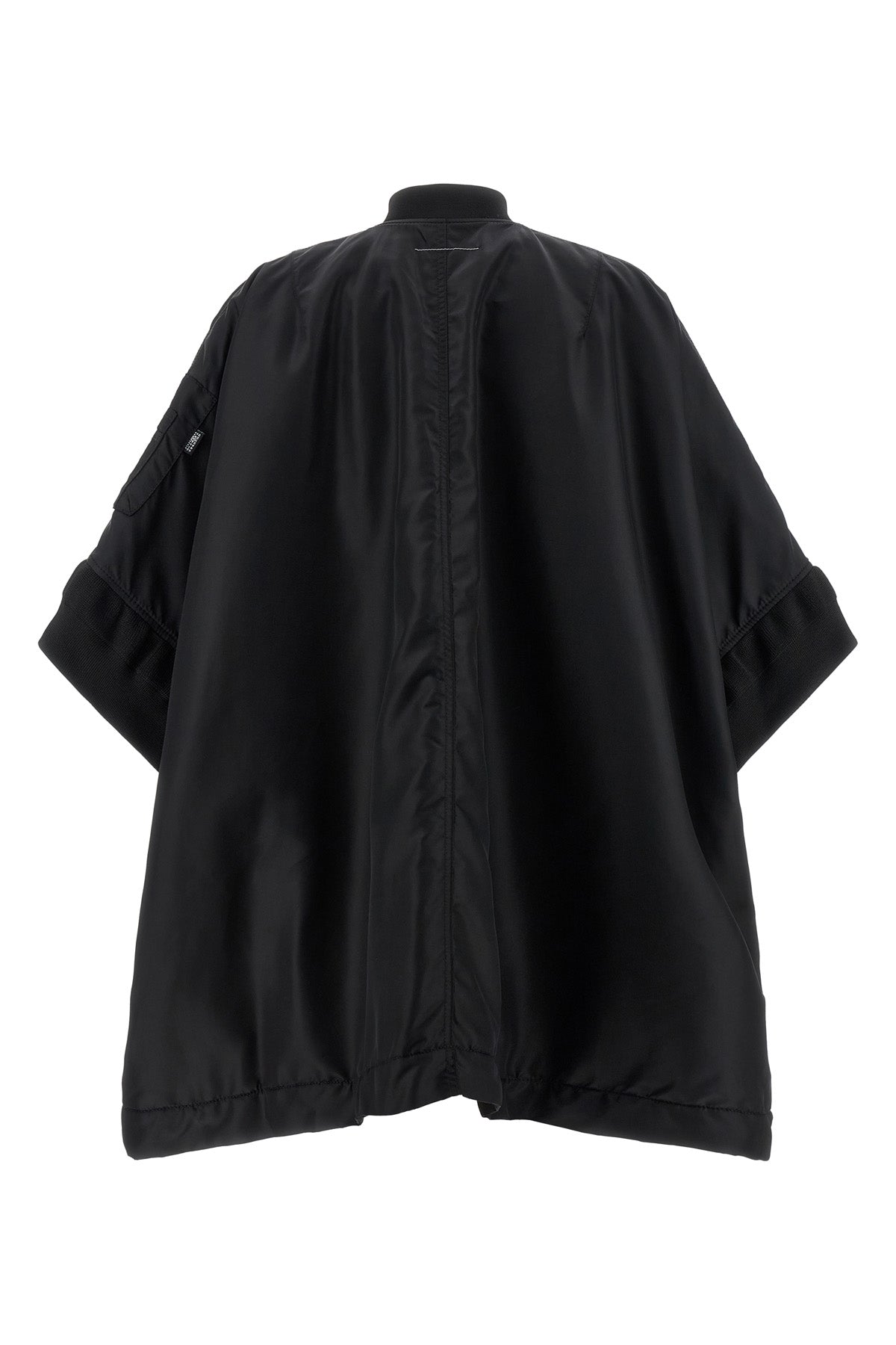 bomber jacket in semi-gloss technical fabric