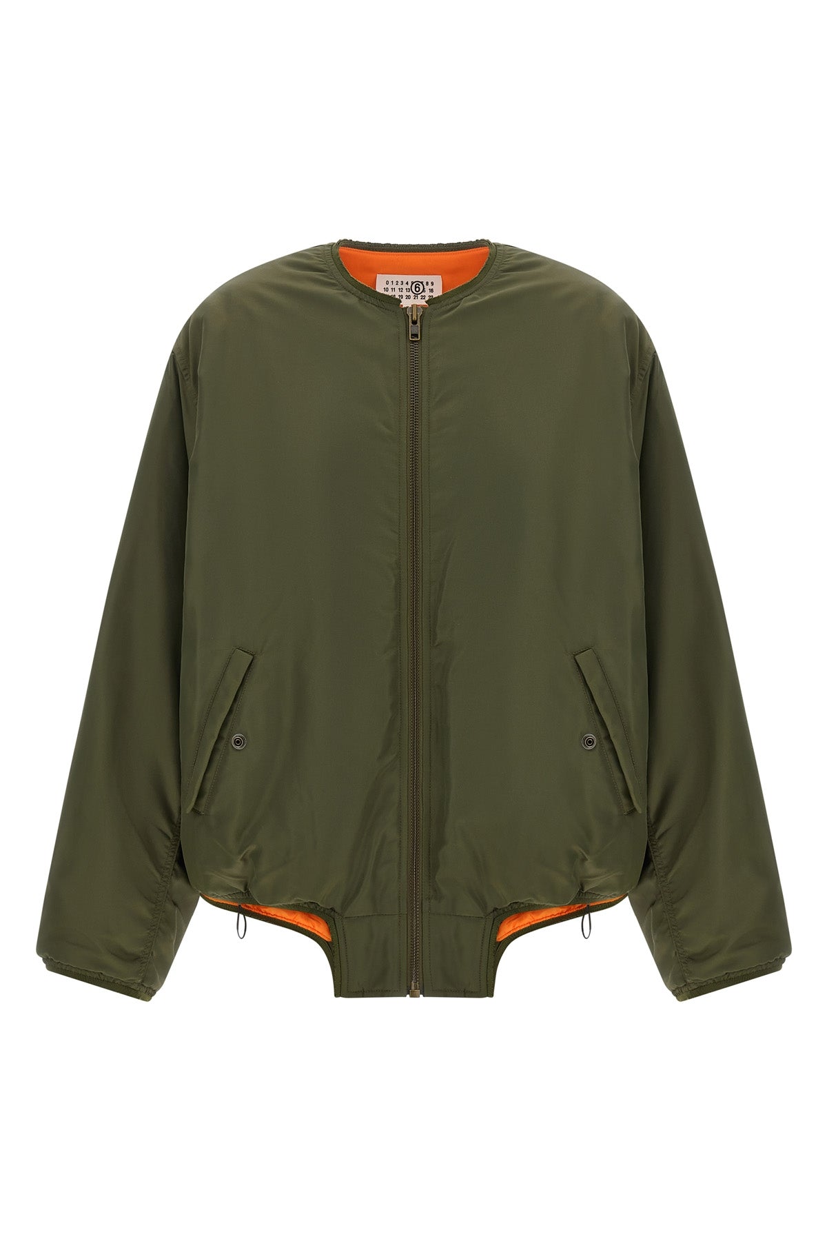 the maison margiela mm6 sports jacket redefines classic volumes through an overs