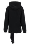 cotton jersey hoodie mini dress
