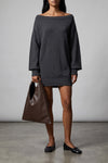 maison margiela mm6 mini dress reinterprets the classic knitwear silhouette thro