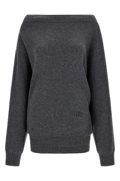 MM6 S maison margiela mm6 mini dress reinterprets the classic knitwear silhouette thro