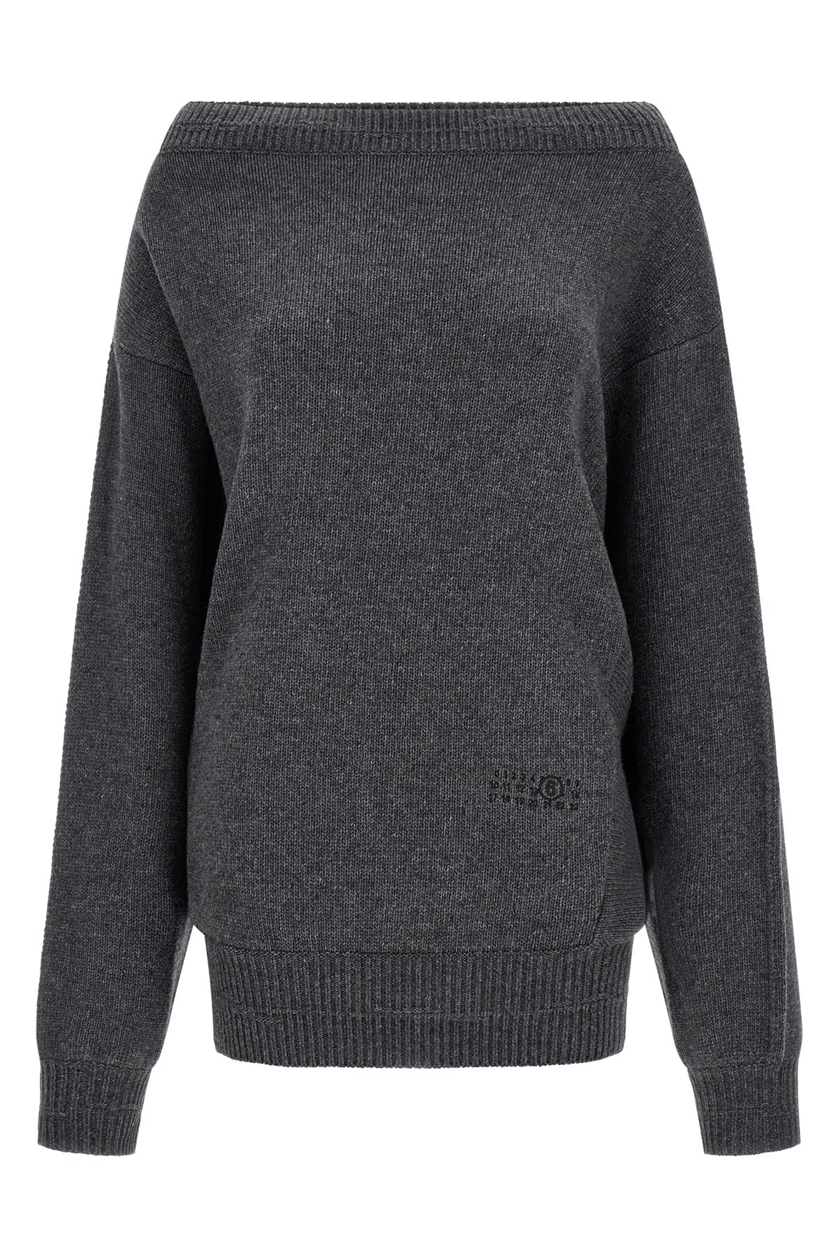 maison margiela mm6 mini dress reinterprets the classic knitwear silhouette thro