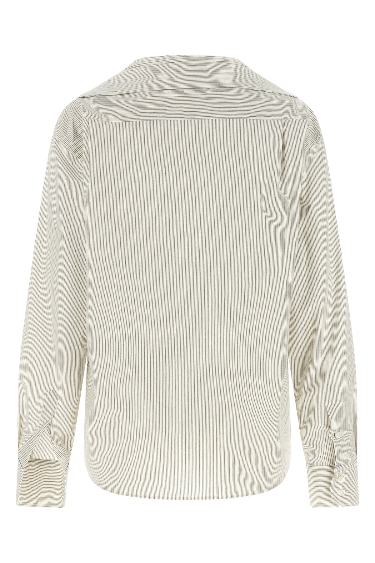 striped cotton poplin shirt