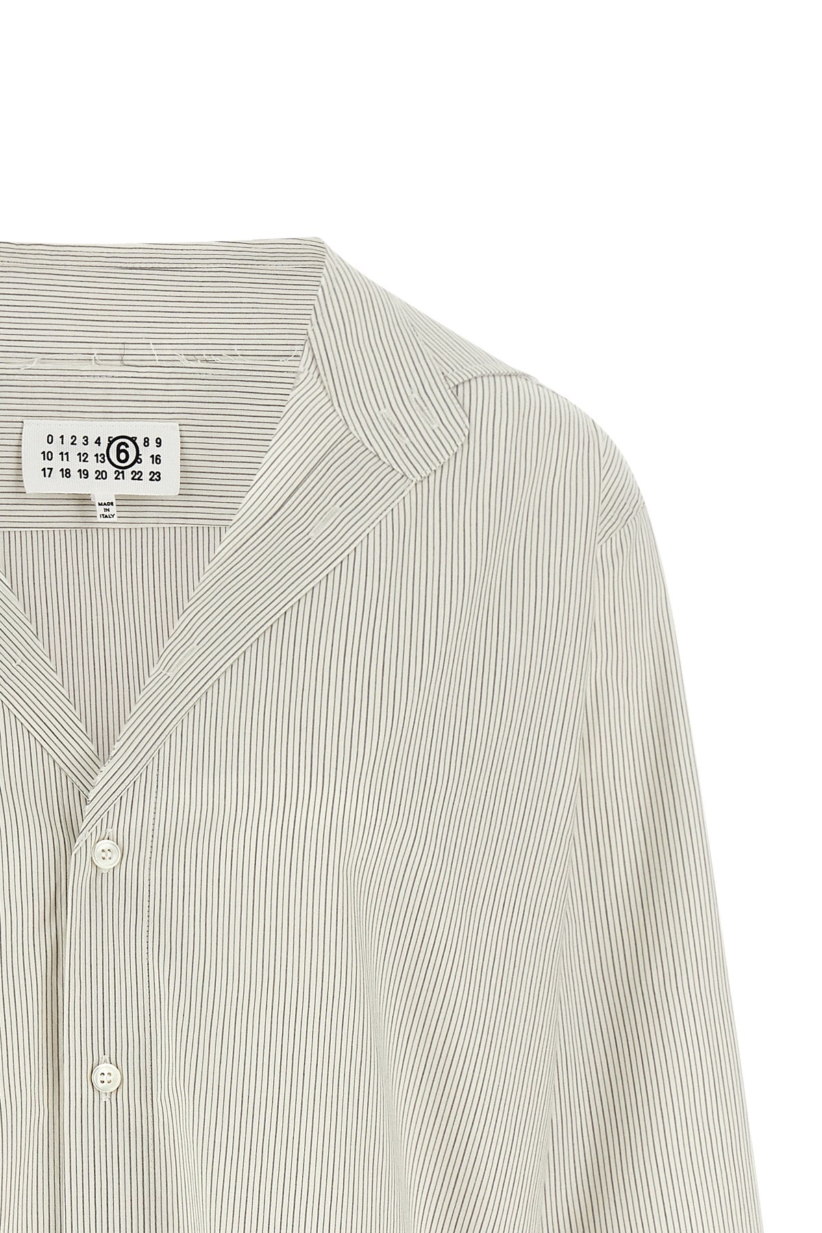 striped cotton poplin shirt