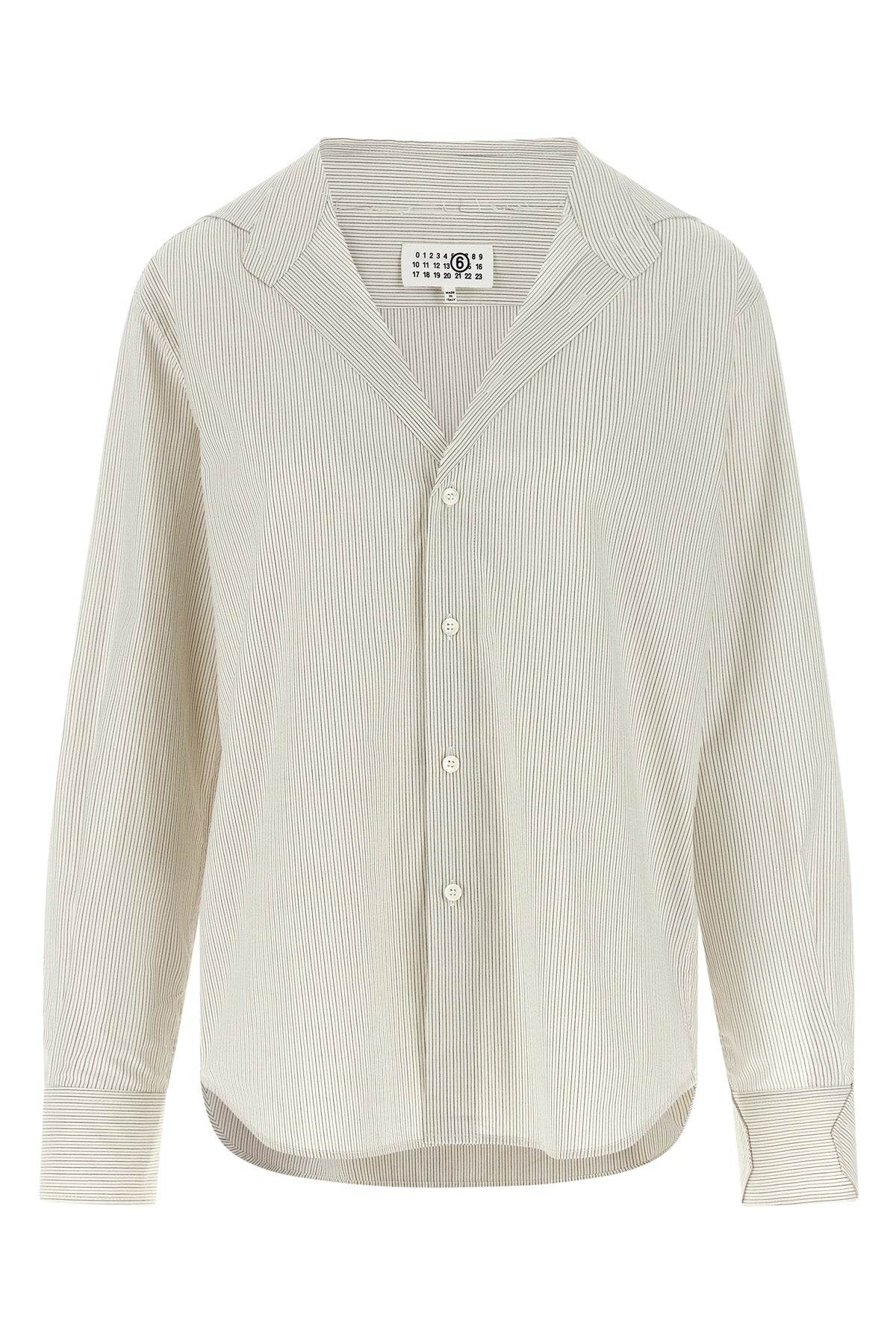 striped cotton poplin shirt