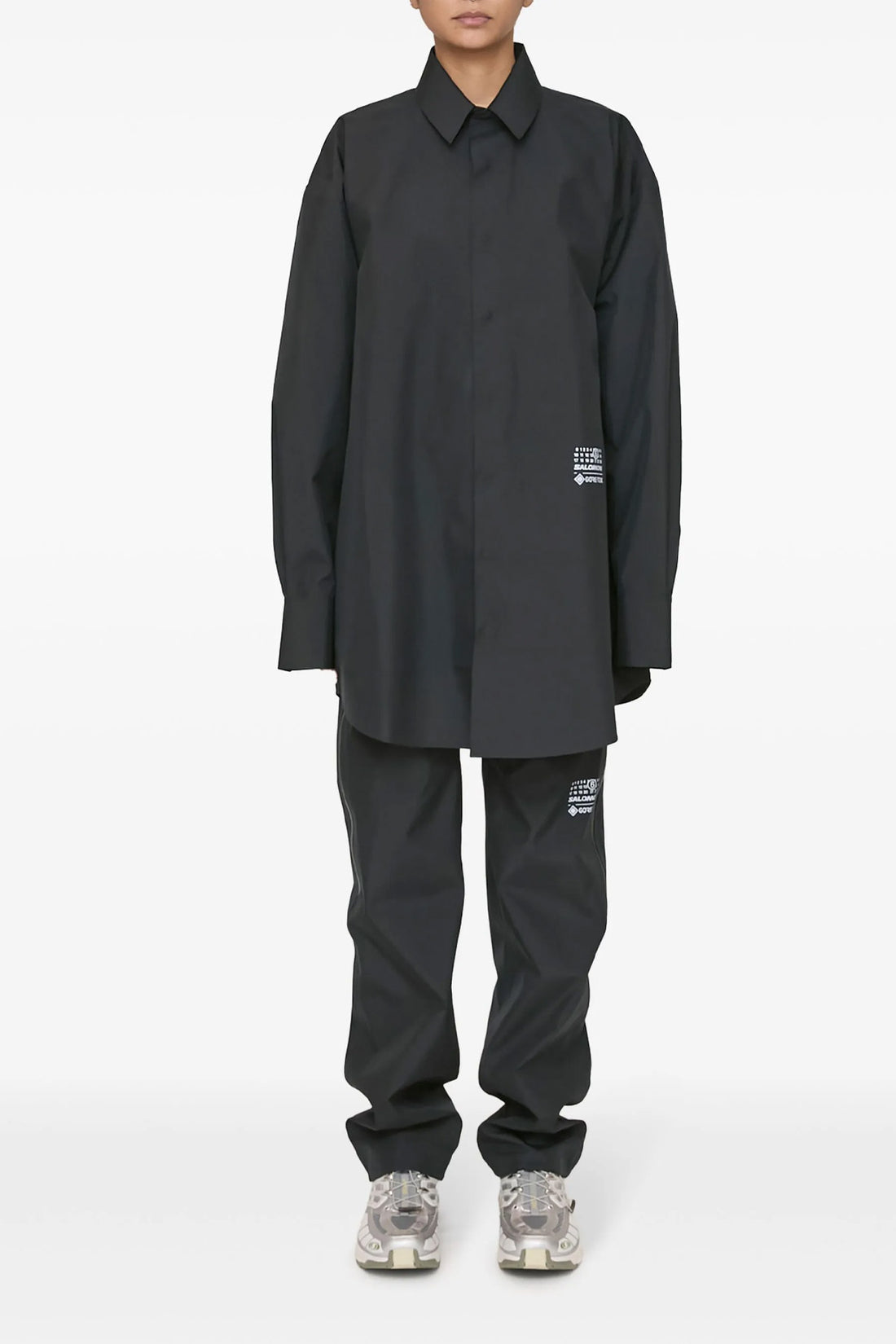 MM6 XS maison margiela x salomon mm6 shirt in water-repellent gore-tex fabric