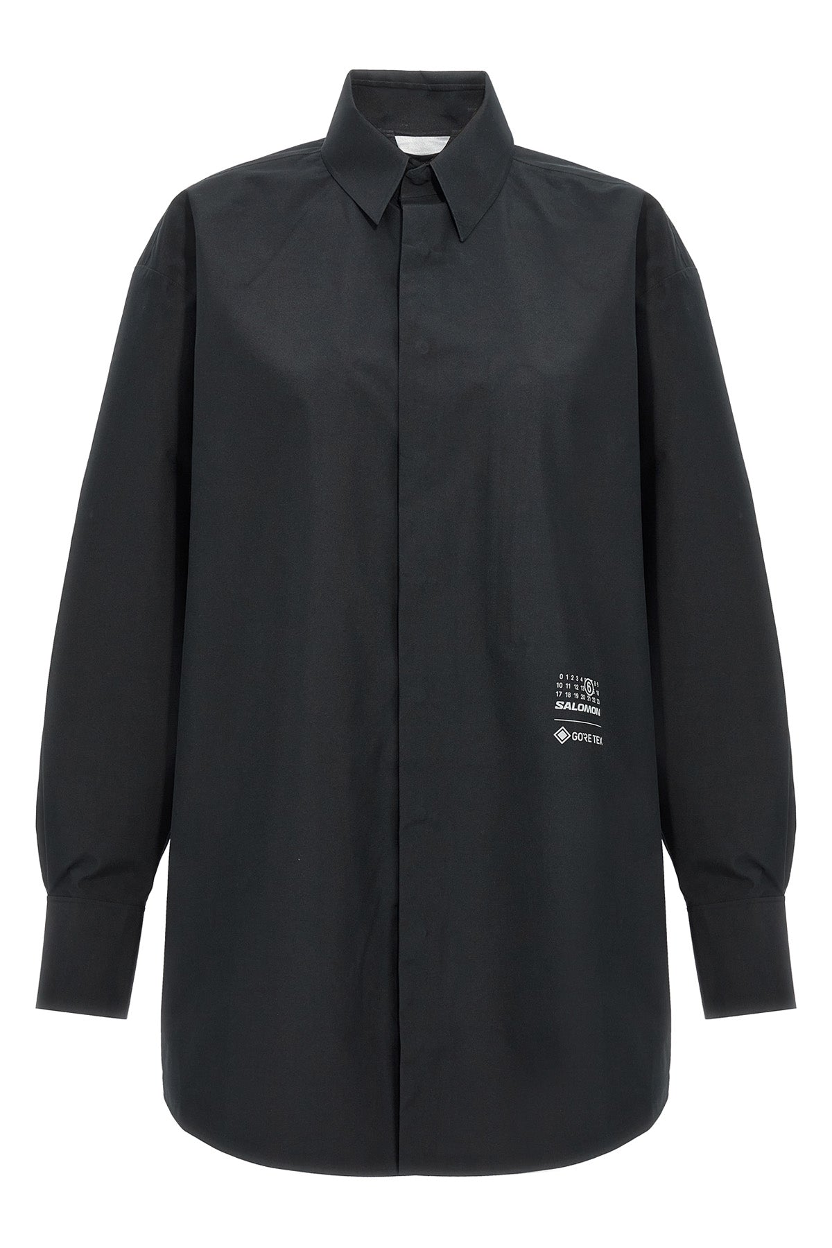 maison margiela x salomon mm6 shirt in water-repellent gore-tex fabric