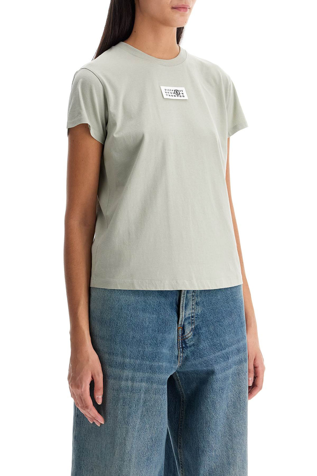 t-shirt with logo label