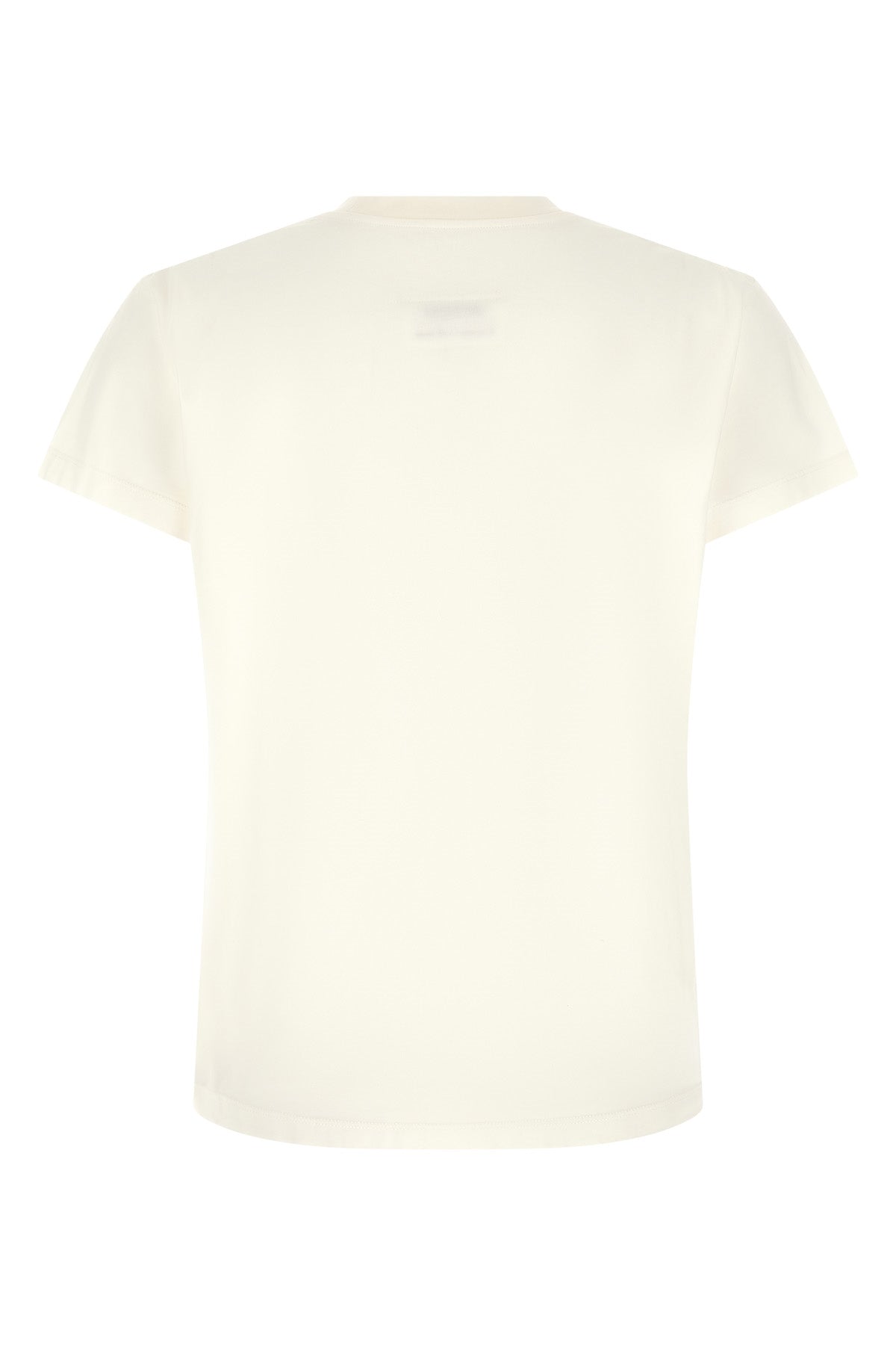 the mm6 maison margiela t-shirt stands out for its essential construction in pur