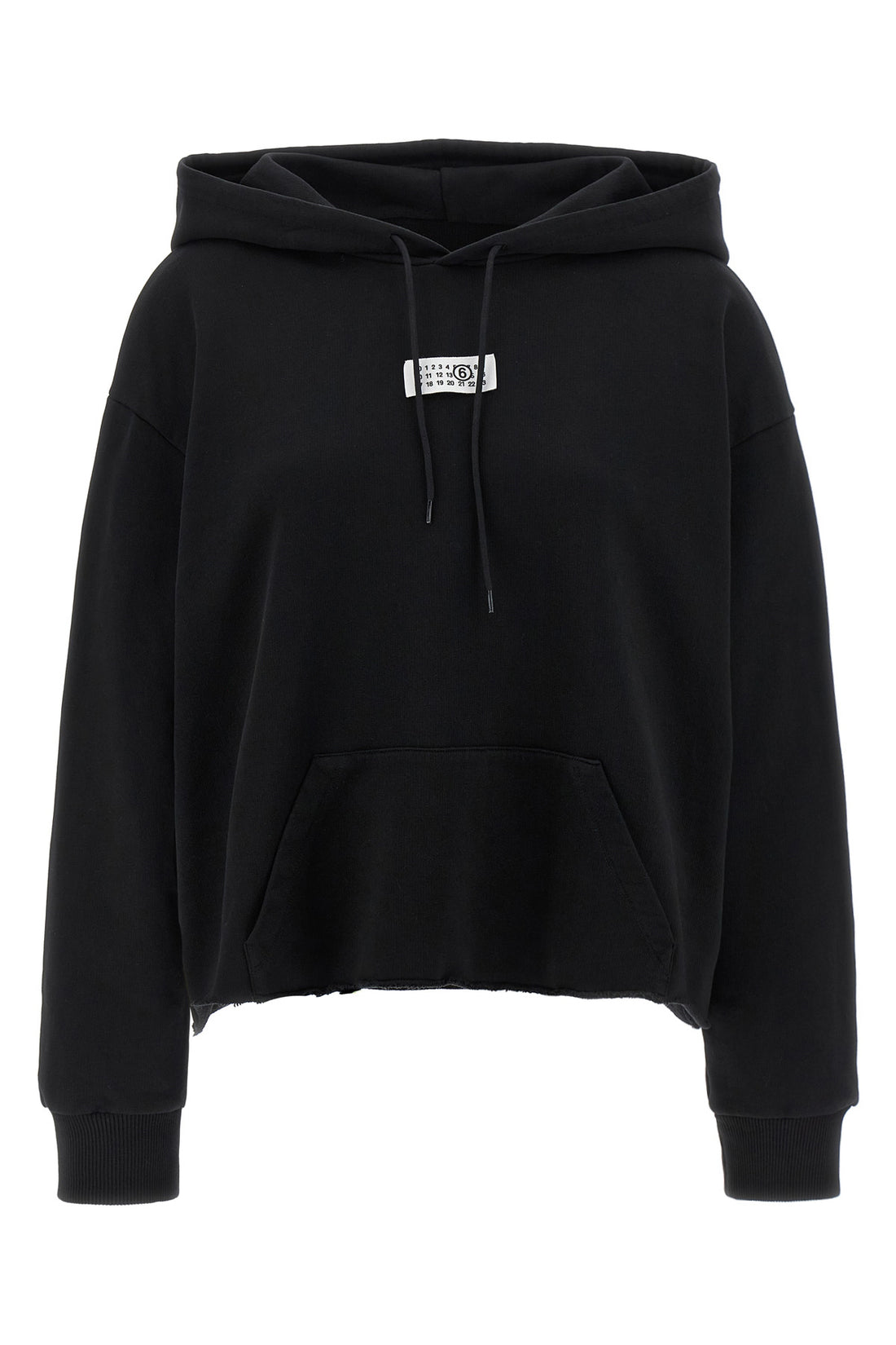 MM6 L brushed cotton hoodie