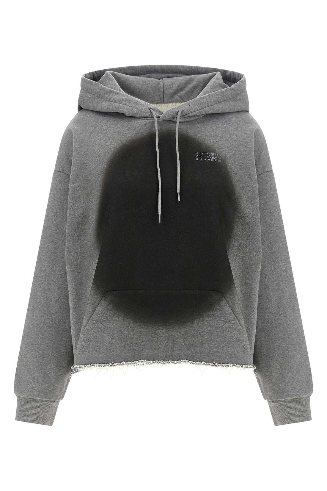 MM6 M brushed cotton hoodie