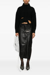 sweater in wool blend fineness 5 distressed effect