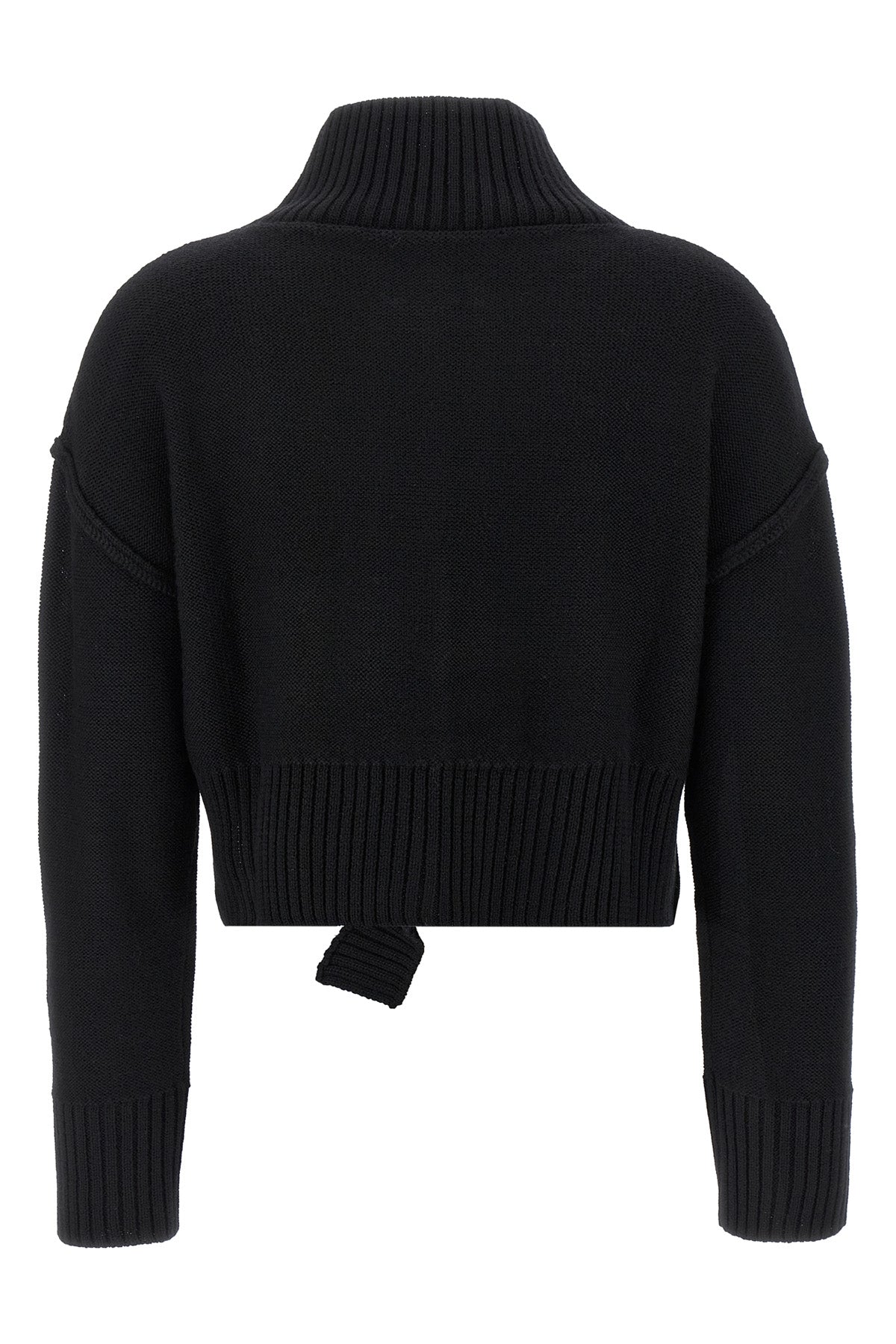 sweater in wool blend fineness 5 distressed effect