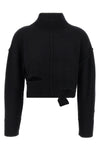 sweater in wool blend fineness 5 distressed effect