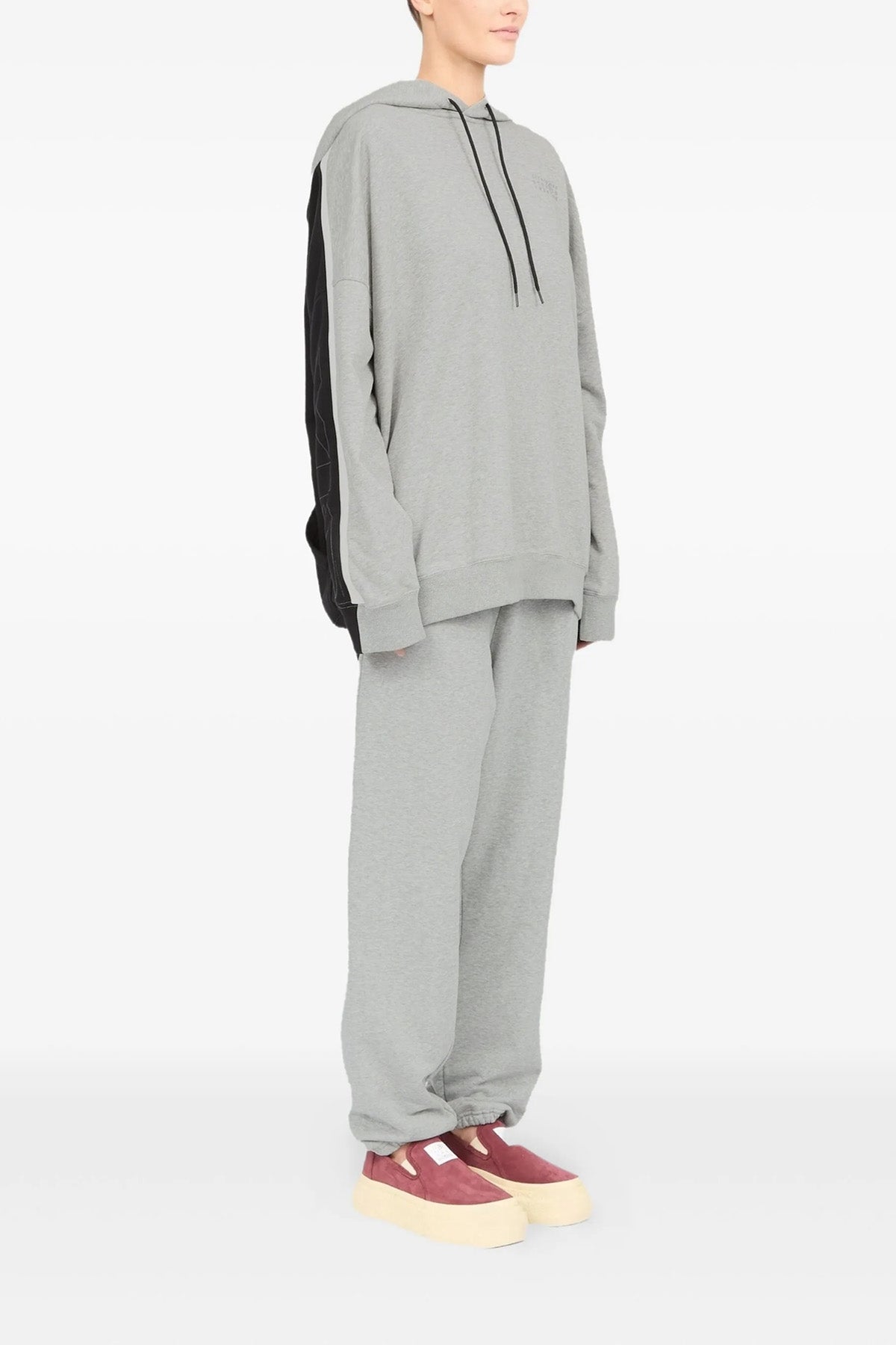 double front brushed cotton sweatshirt