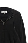 used-effect gauze cotton sweatshirt