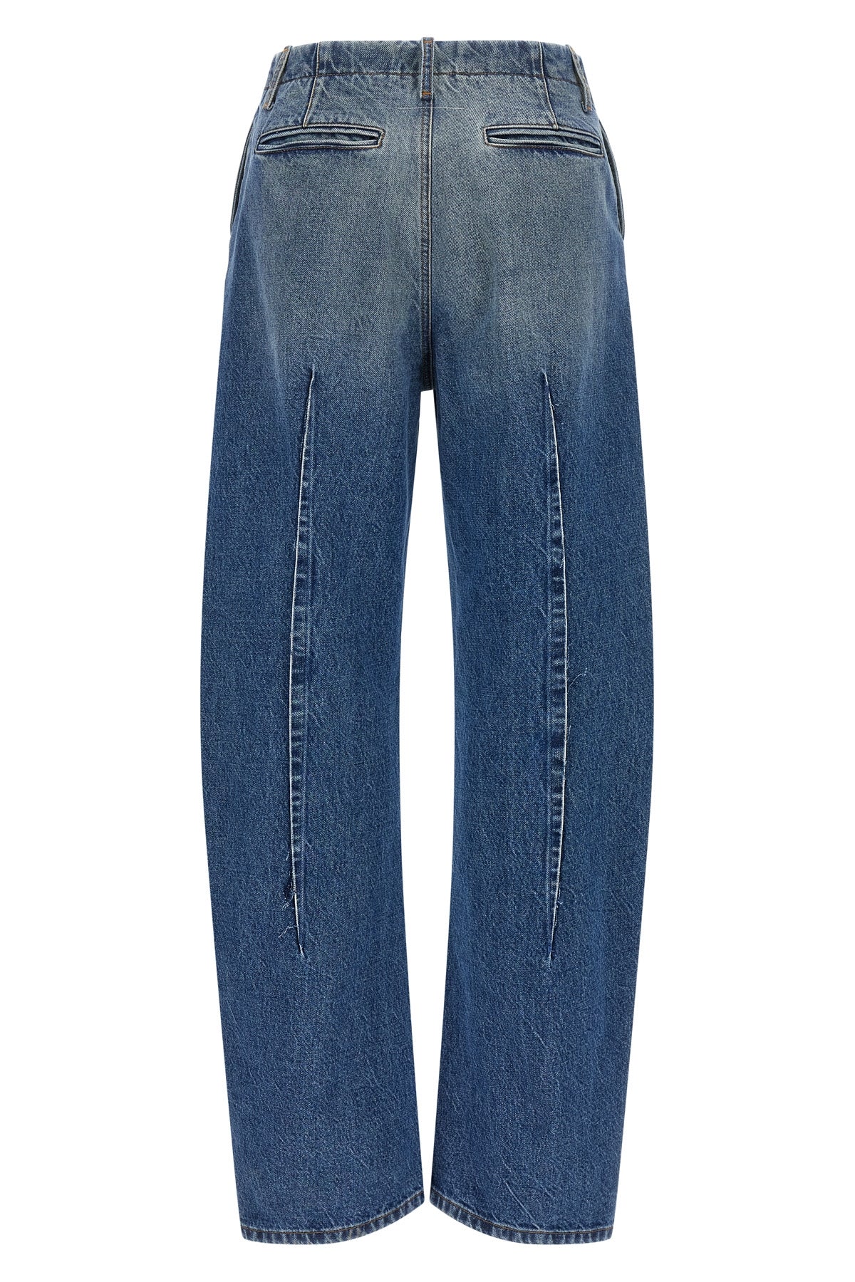 maison margiela mm6 jeans redefine denim codes through architectural constructio