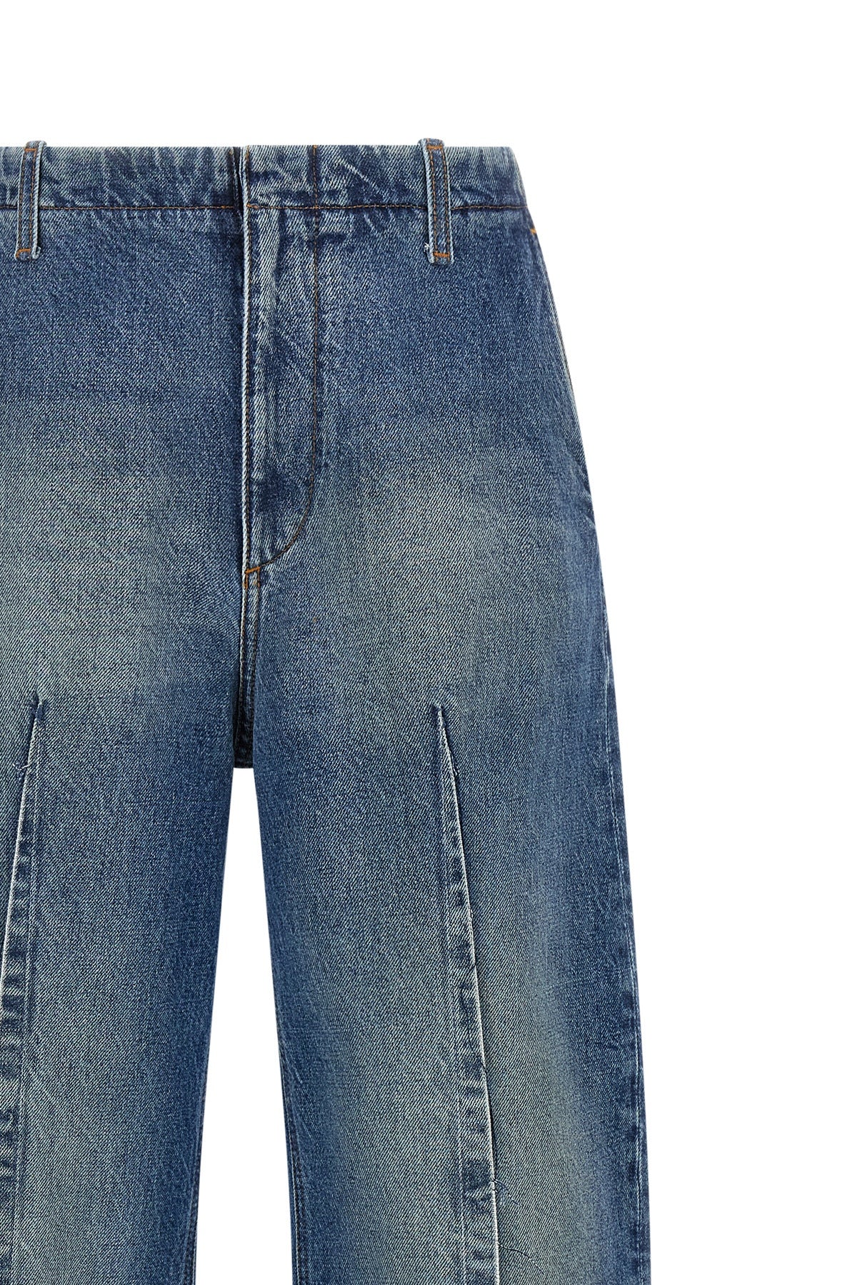 maison margiela mm6 jeans redefine denim codes through architectural constructio