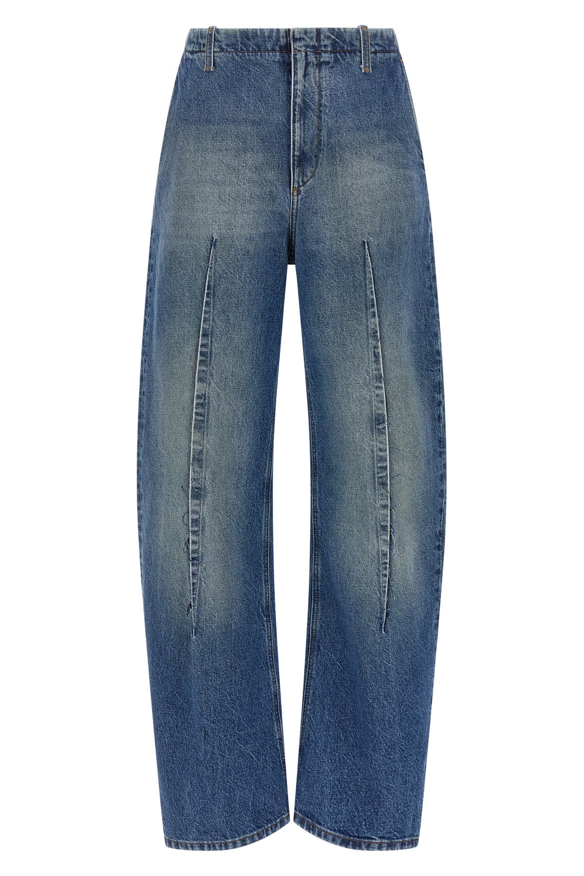 maison margiela mm6 jeans redefine denim codes through architectural constructio