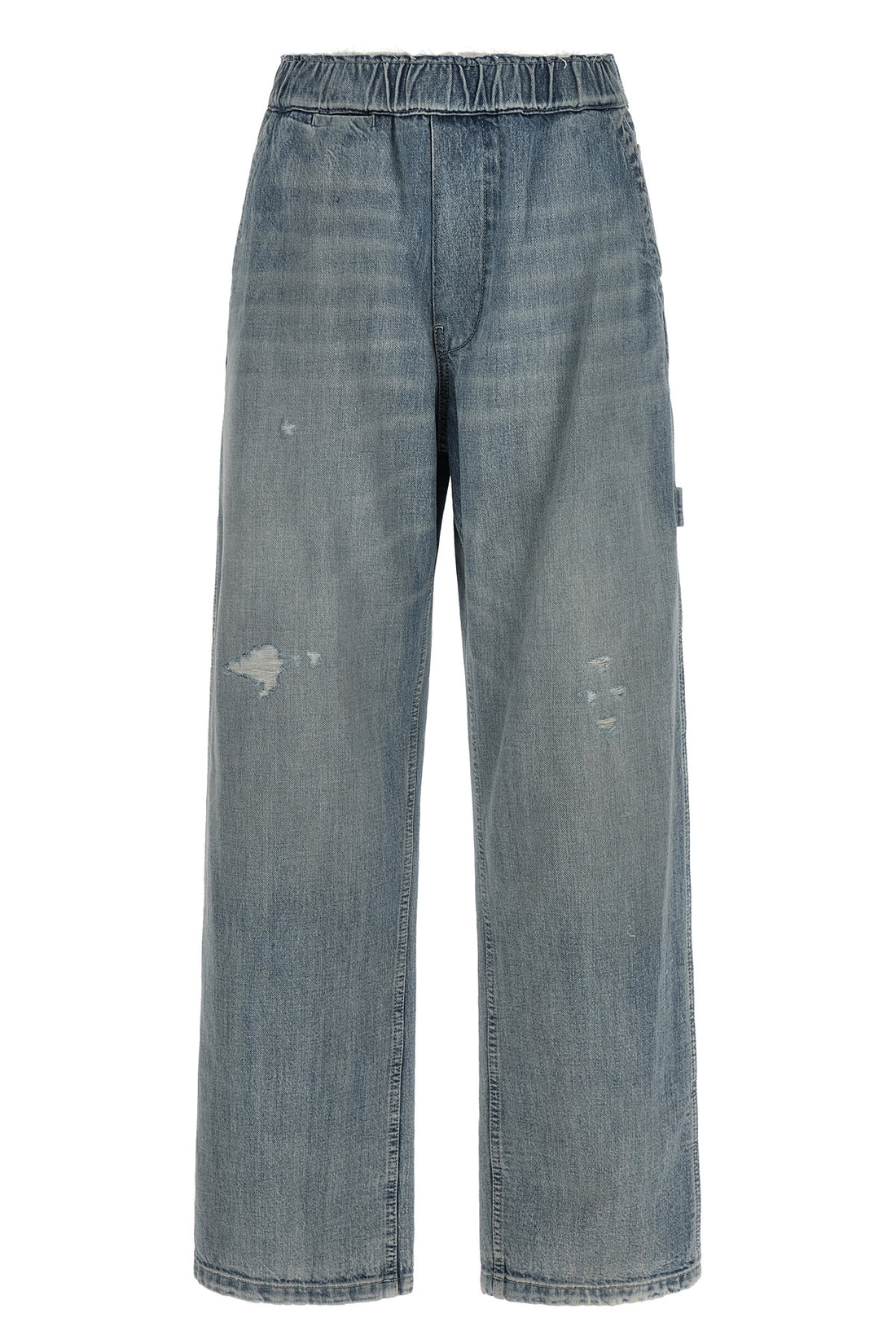MM6 36 maison margiela mm6 jeans redefine workwear aesthetics through a wide-leg silhou