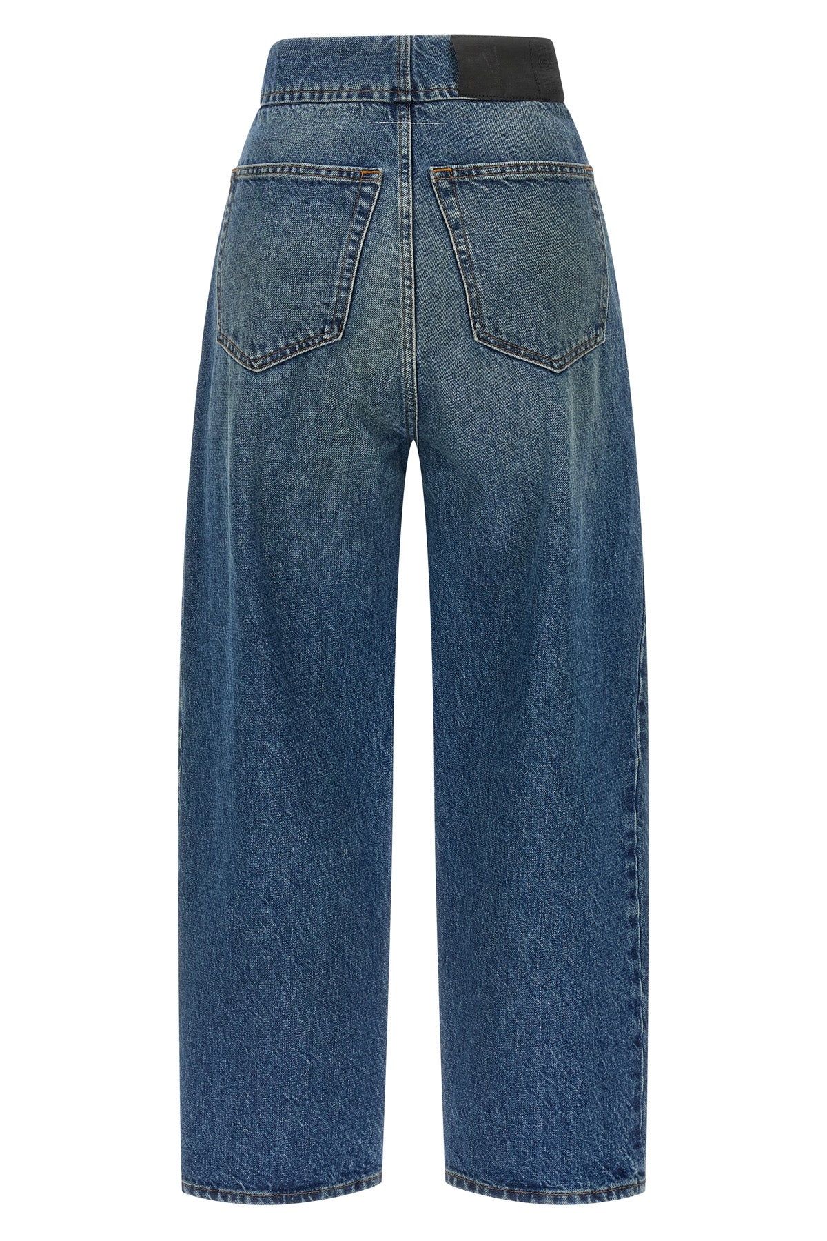 stonewashed cotton denim jeans