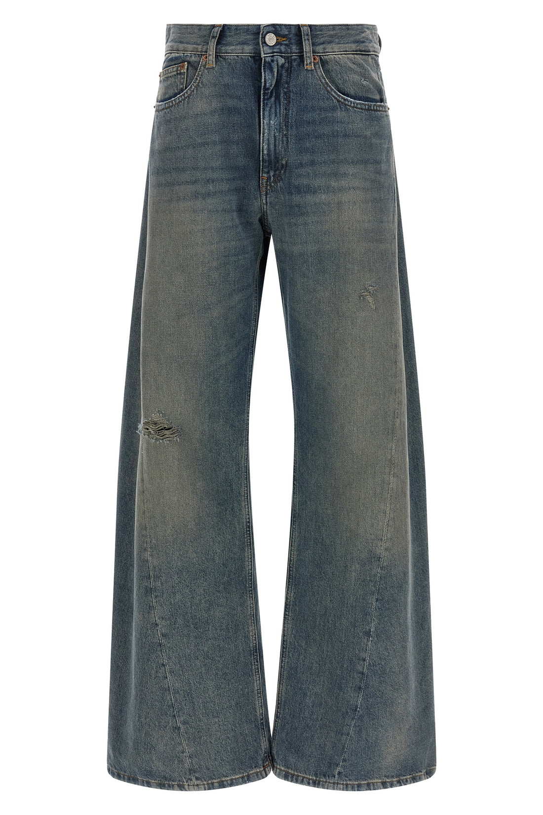 MM6 24 maison margiela mm6 jeans feature a wide-leg silhouette characterized by exagger