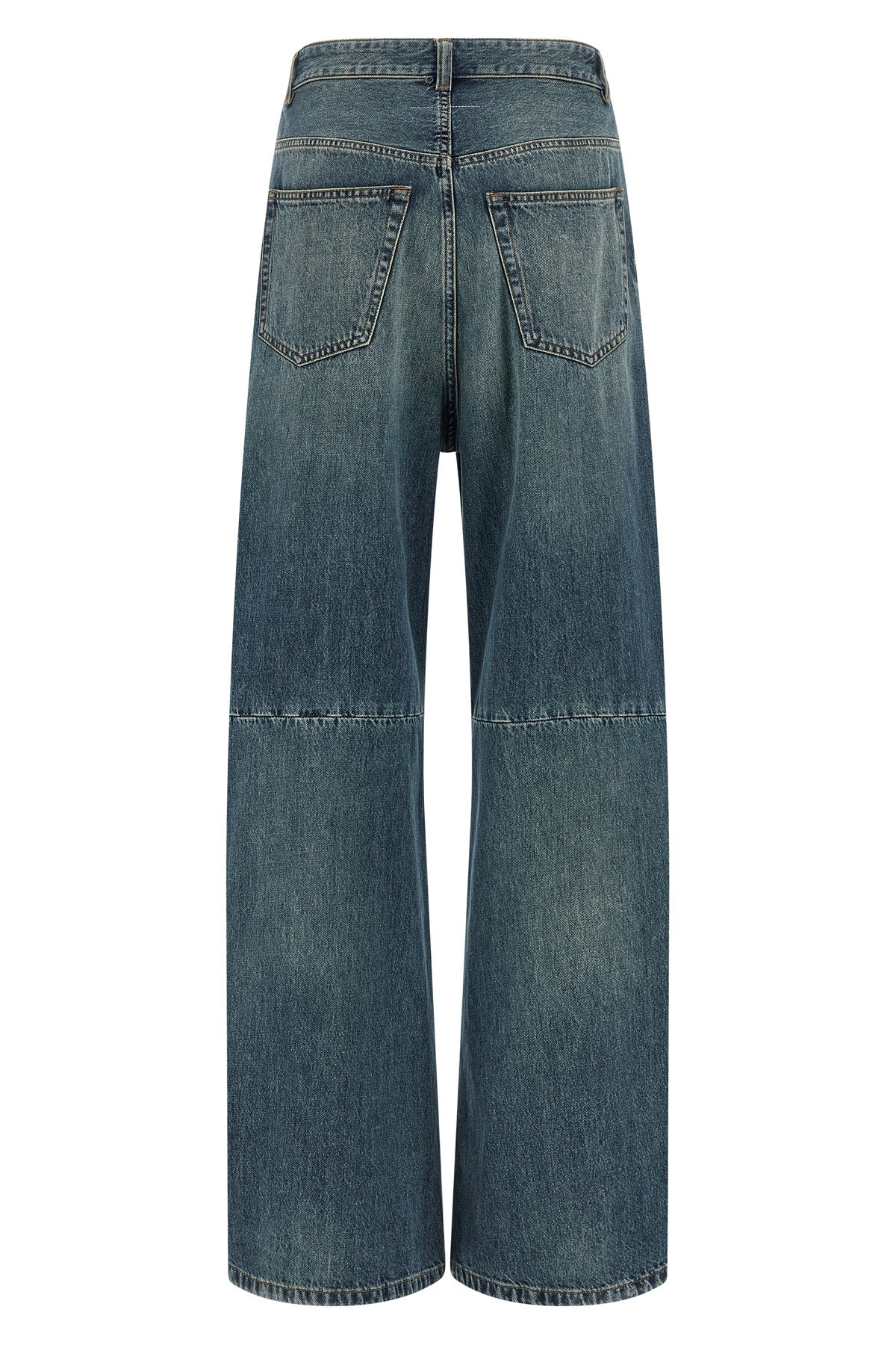 stonewashed cotton denim jeans