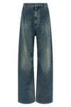 stonewashed cotton denim jeans