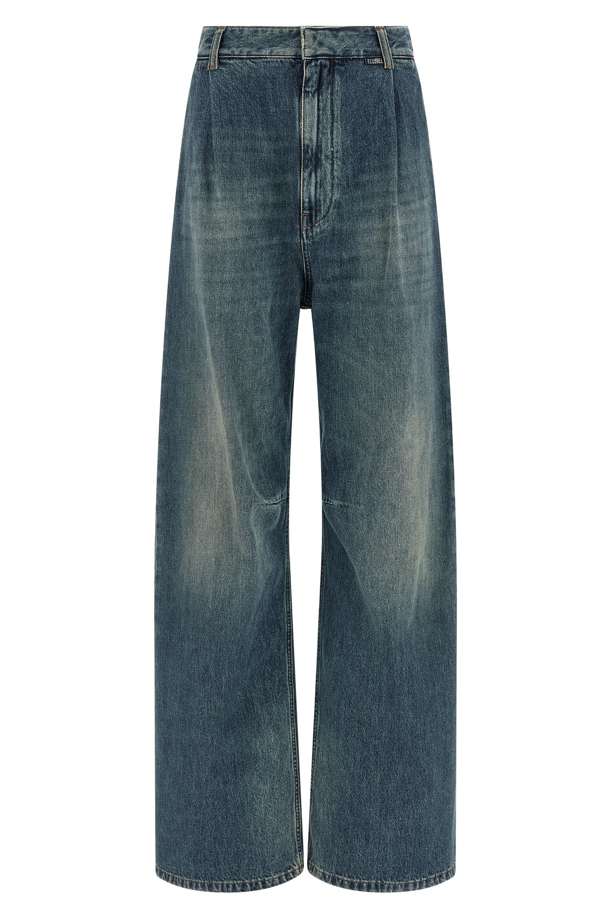 stonewashed cotton denim jeans