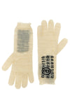 front jacquard numeric signature mm6 gloves and rips