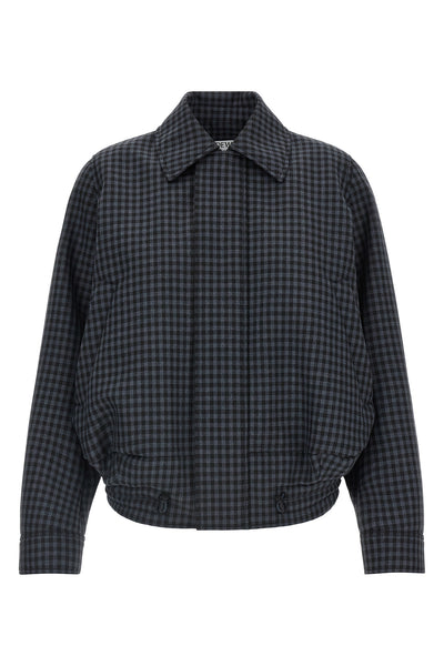 the loewe jacket redefines the codes of outerwear through a relaxed silhouette a