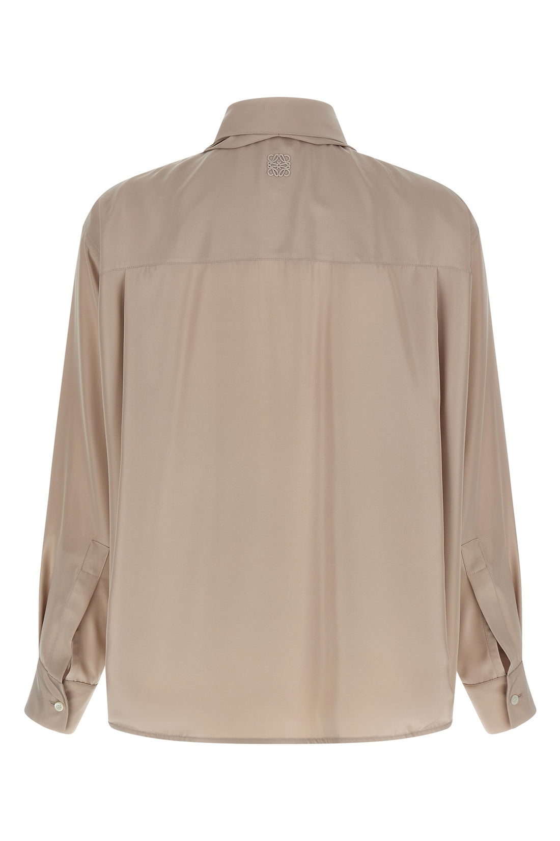 LOEWE 36 light matte silk poplin shirt
